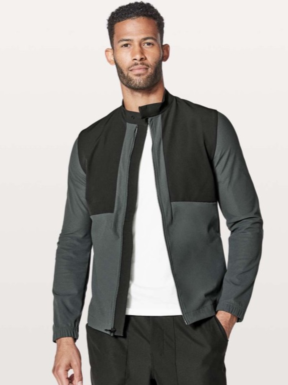 lululemon athletica Final Say Jacket - Melanite (Gray/Black) Size Large Luxtreme